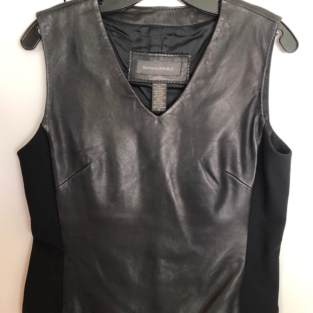 Genuine leather vest